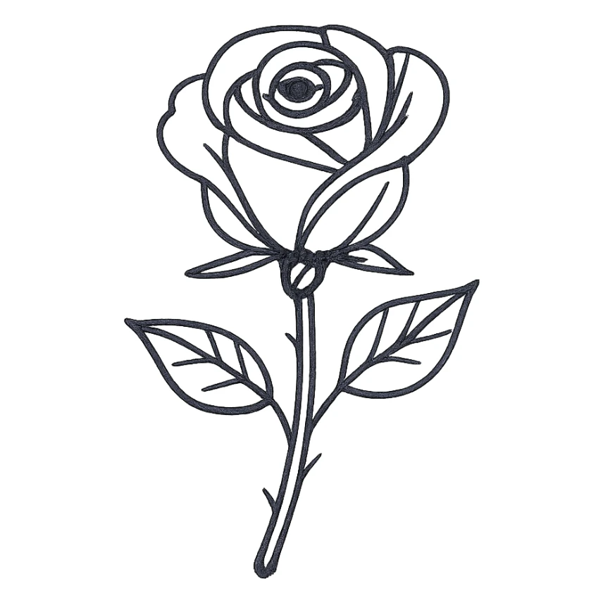 black rose sticker