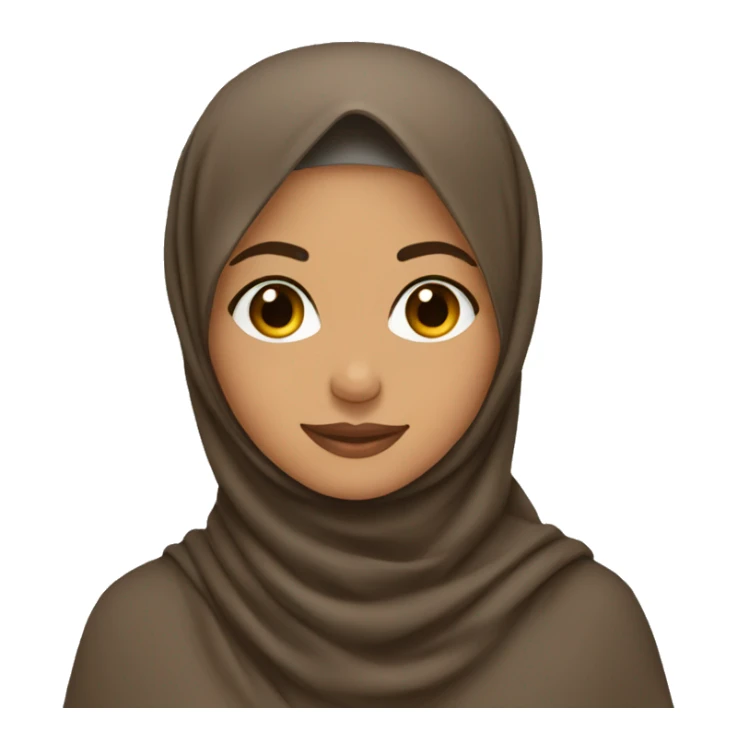one brown hijabi taking picture sticker