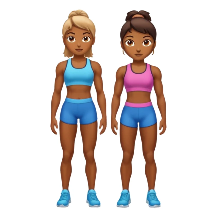 macho girl, full body sticker