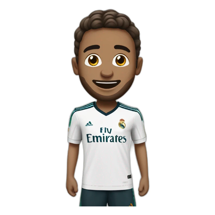 Jude Bellingan wearing real madrid. Goal celebration open arms sticker