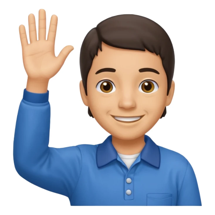 kiko del chavo del 8 saludando con camisa completa sticker