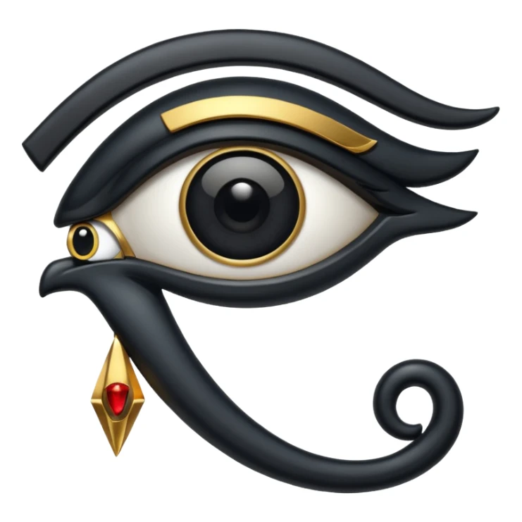 eye of horus blac sticker