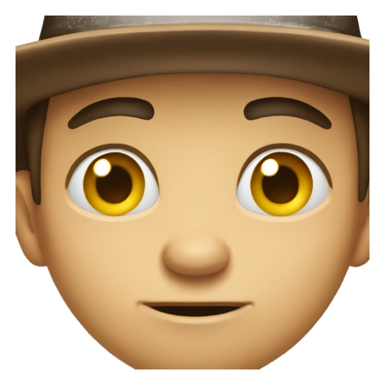 funny boy in hat with a disgusted look on his face  sticker