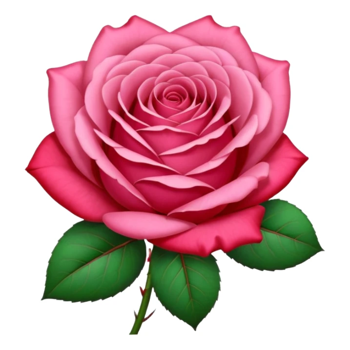 One pink🌹 and one red flower 🌹 on with red band  sticker