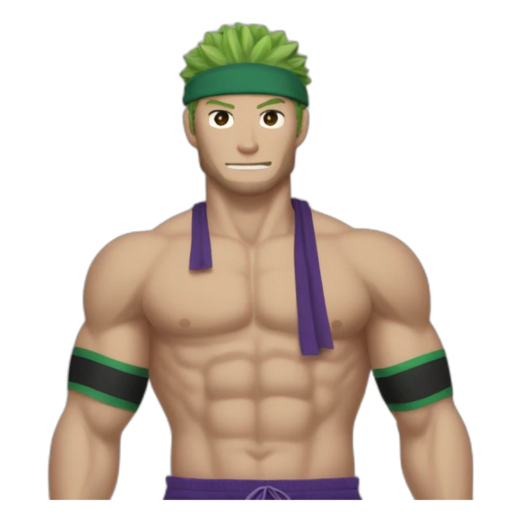 Rorona zoro avec un maillot des Lakers sticker
