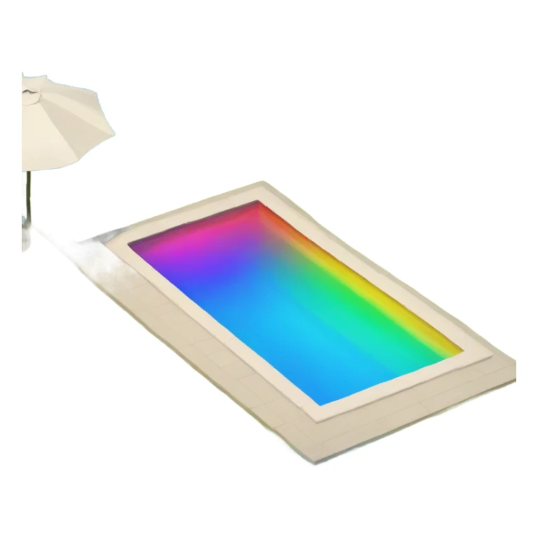 Rainbow pool  sticker