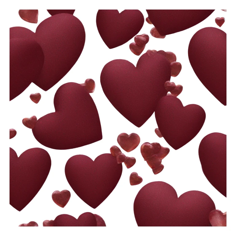 Heart - “Luxury burgundy heart with a subtle shimmer. sticker