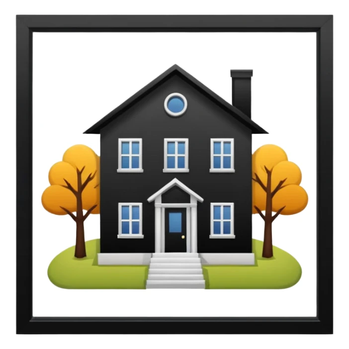 create skeuomorphism style, house for auction, emphasis on auction, it needs to be readable in 36 x36 pixels sticker