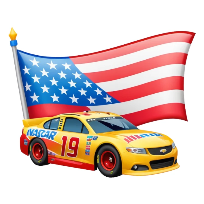 NASCAR BEING ON PRIME VIDEO EMOJI FOR FANS sticker