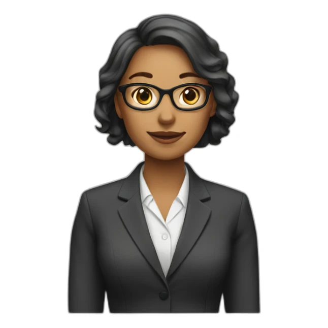  female teacher in suit sticker