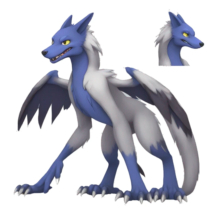 Lombax-Sergal-Quiana-Fakemon full body sticker