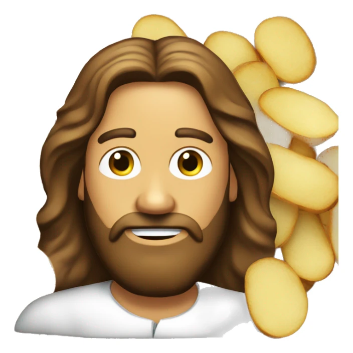 Jesus potato crisp sticker