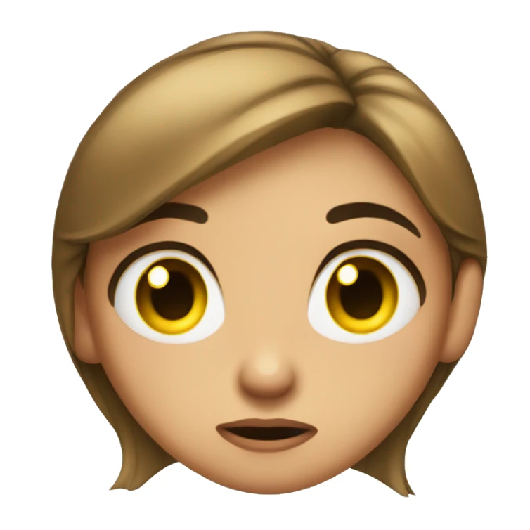 a girl rolling her eyes with disapproval sticker