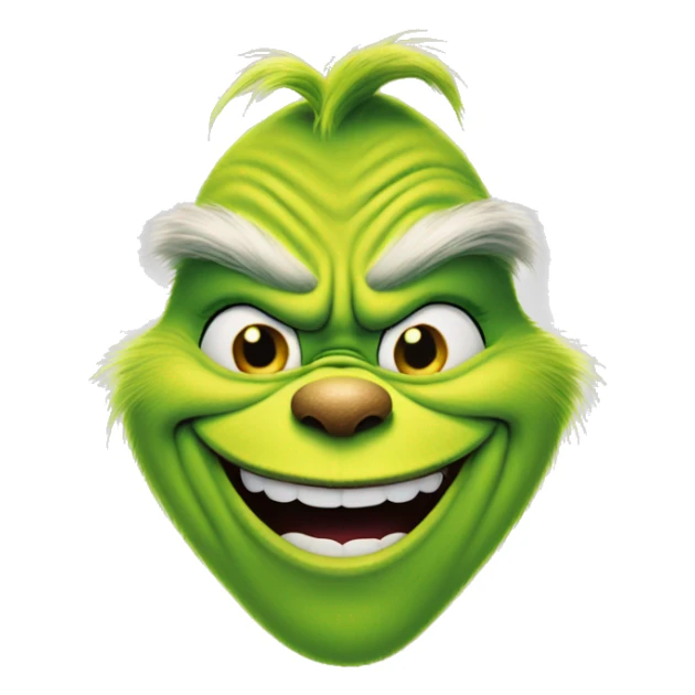 The grinch smiling music sticker