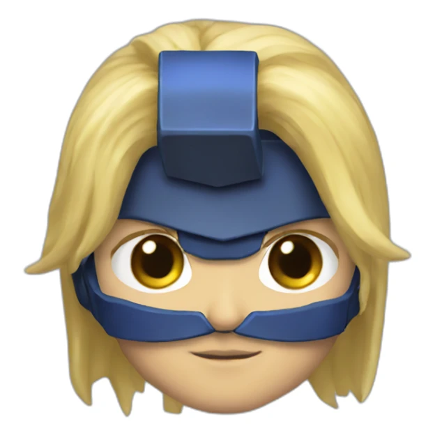 starcraft blonde hair marine male sticker