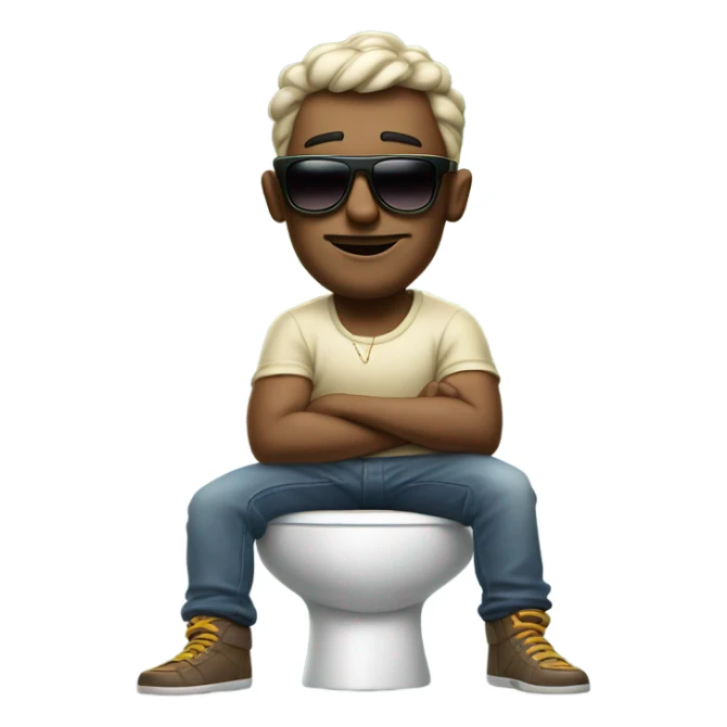 skibidi toilet with gyat sticker