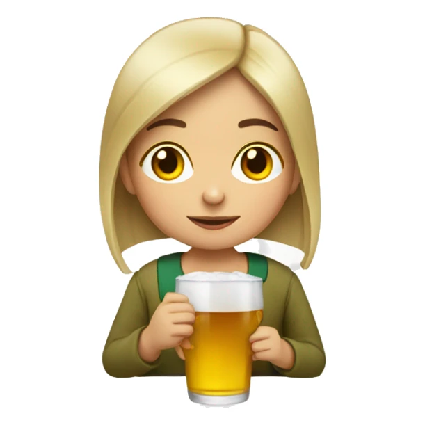 Bulgarian girl drinking  sticker