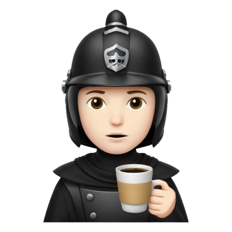 spaceballs movie darkhelmet sipping coffee sticker
