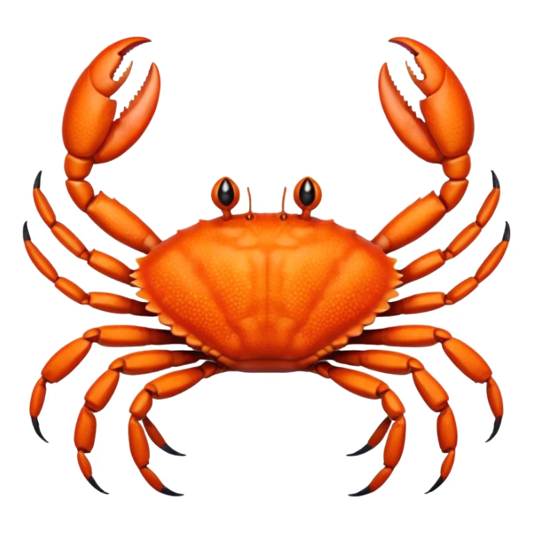 A crab with a total of eight legs sticker