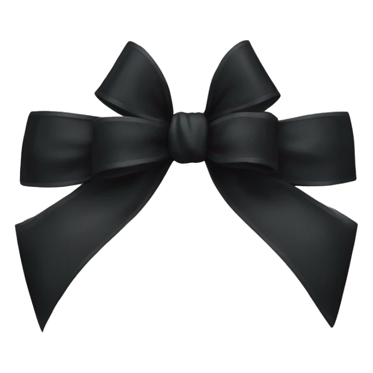 gothic black bow  sticker