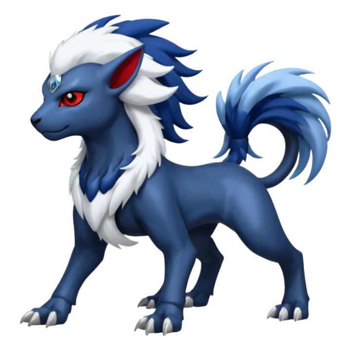 Samurott-Absol-Fakémon-hybrid-creature (full body)  sticker