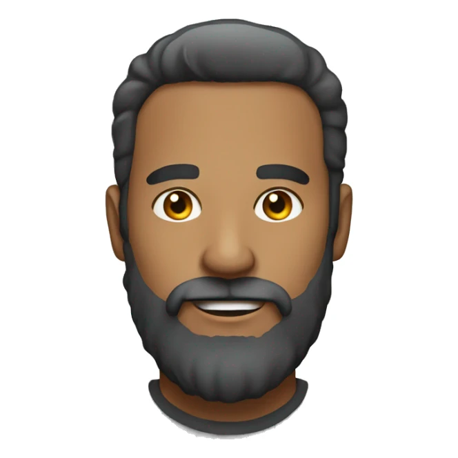 male portrait with beard indoors sticker