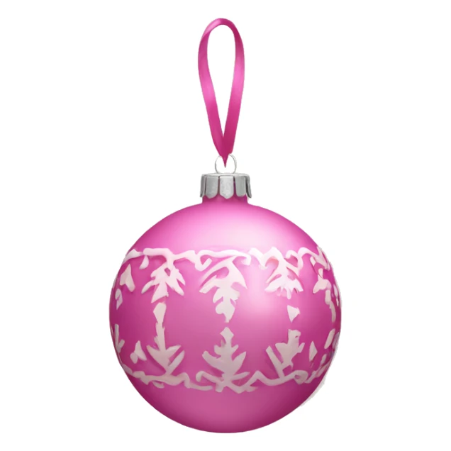 pink ornament with the name bianca on it  sticker