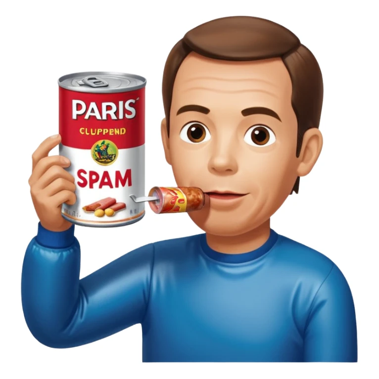  paris SPAM meat jeff koons inflatable sculpture art painting  sticker