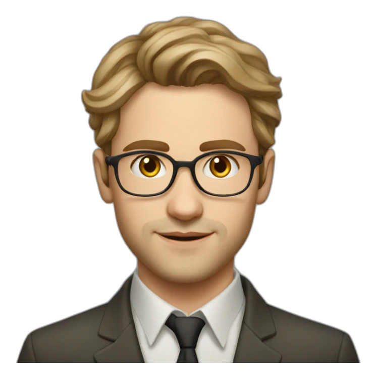 young russian professor no facial hair sticker