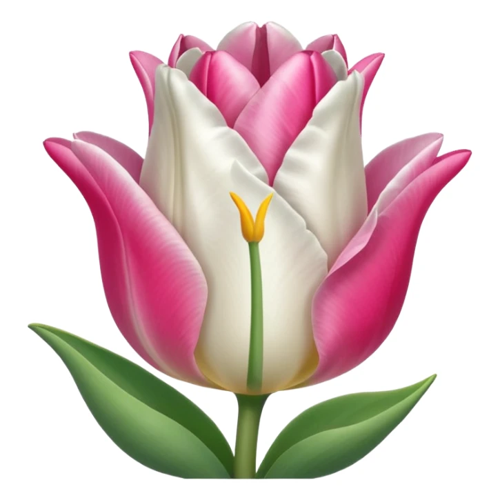 Una oveja linda con un tulipán rosa sticker