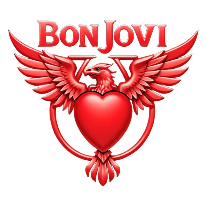 Bon Jovi 1986 band logo sticker
