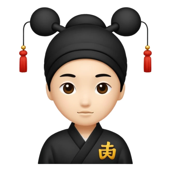 the Chinese character 京 as a single, bold emoji, centered, modern style sticker