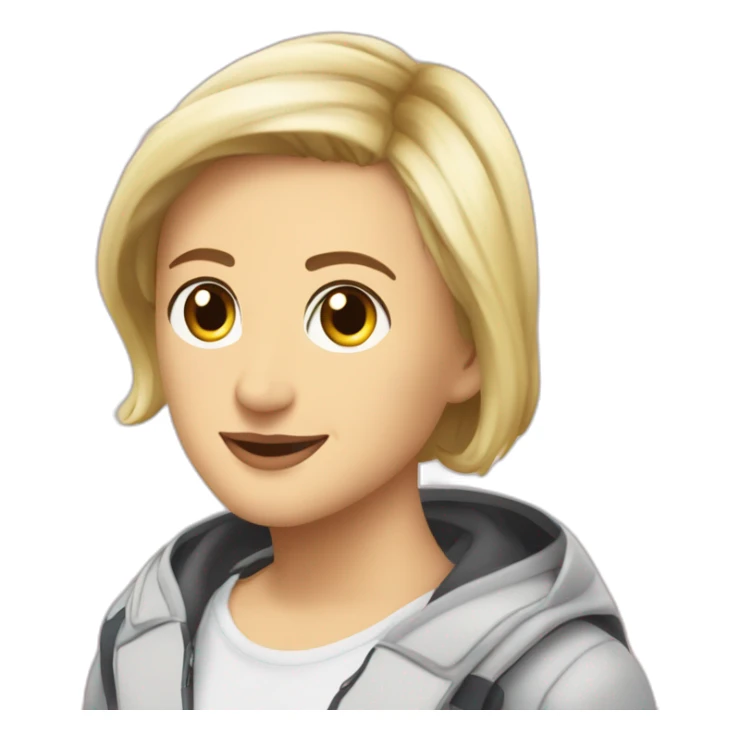 Jordan bardella with marine lepen cloches sticker