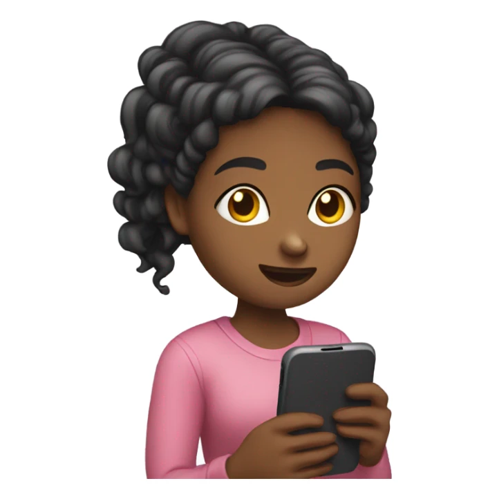 girls with phones sticker