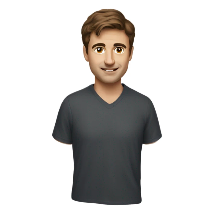 Paul mescal realistic portrait brown hair sticker