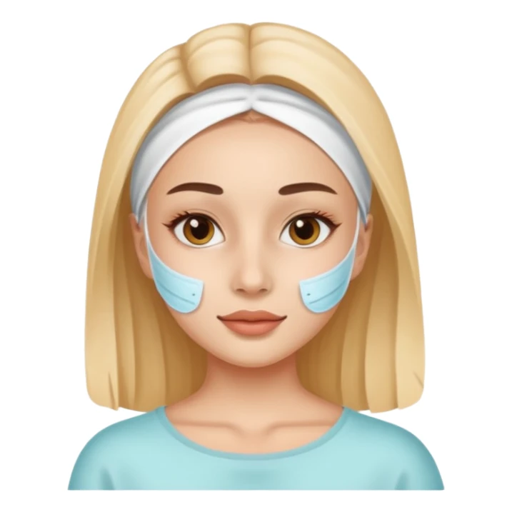 Girl with a skincare mais sticker