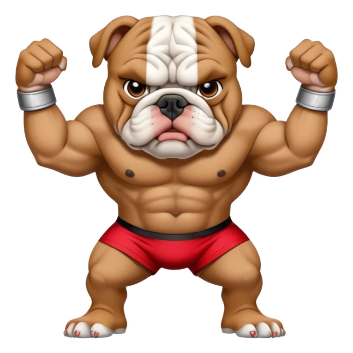 Bulldog wearing Jordan’s and looking gangster sticker