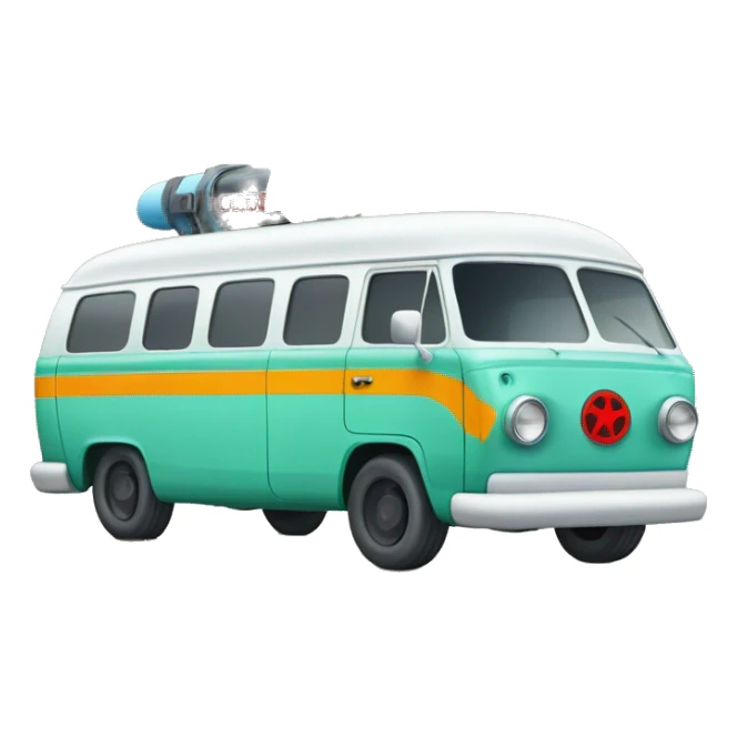 Scooby and the meddling kids monster ,ghost busters,hippie van. sticker