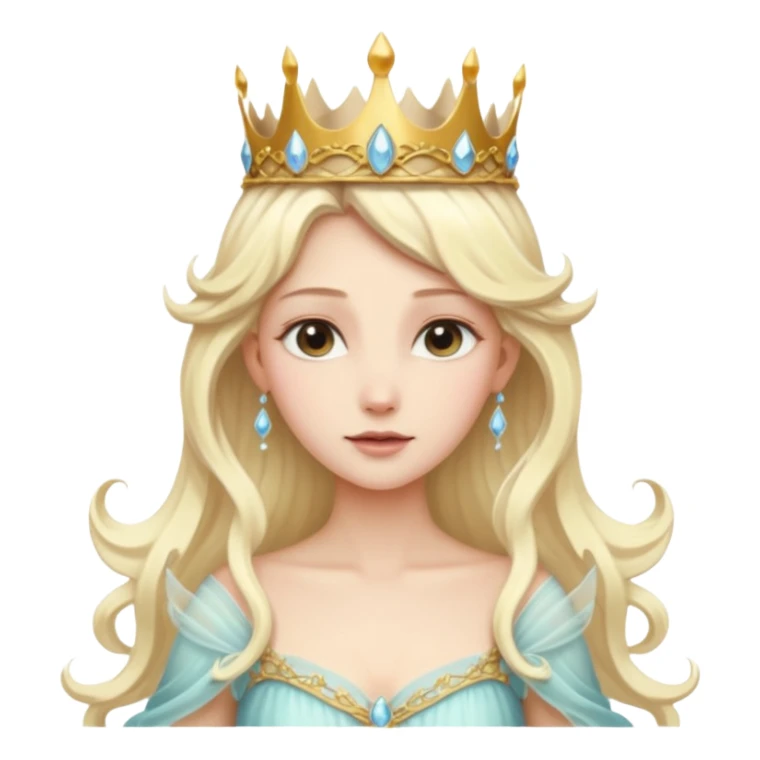 A pale blonde ethereal fairy queen sticker