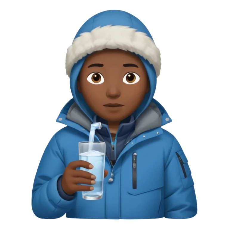 Antarctica person, eskimo glass sticker