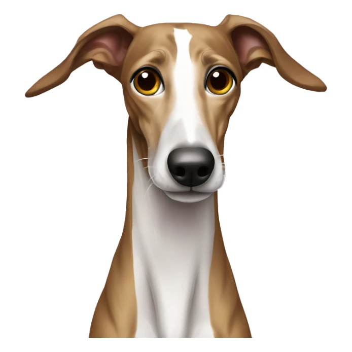 Galgo español marrón atigrado cuerpo entero sticker