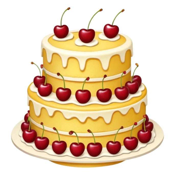 a-big-three-tiered-yellow-cake-with-some add ons sticker