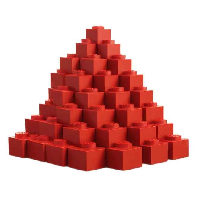 pile of red brickspile of lego bricks sticker