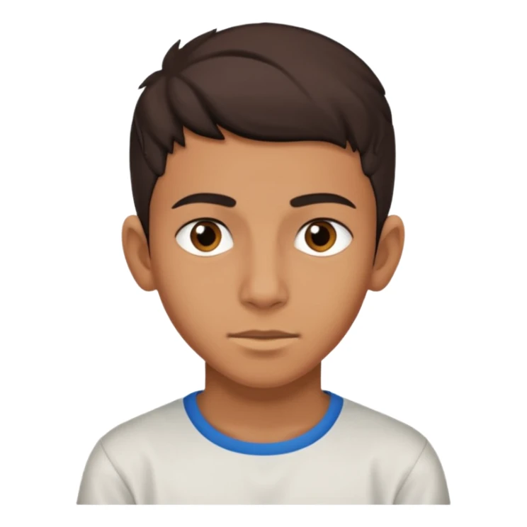 marokaanse jongentje van 16 die niet blij kijkt sticker