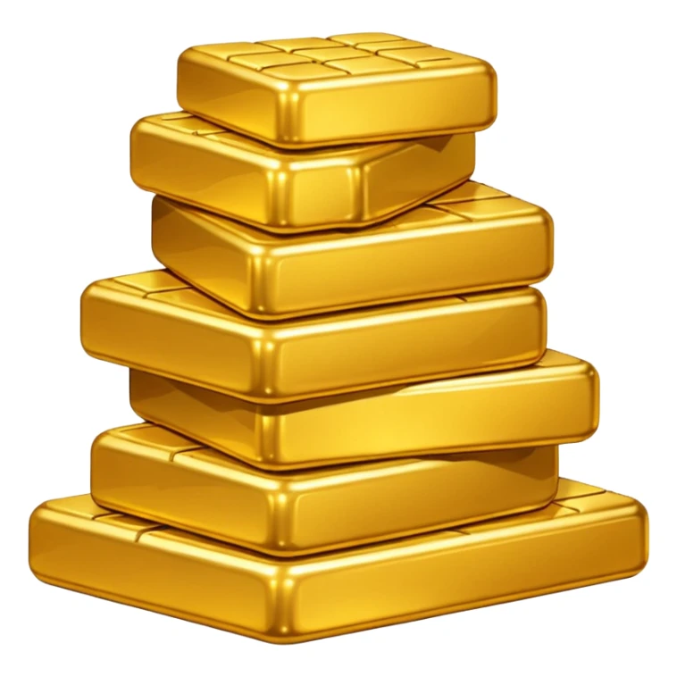 Tons of gold, a pile of gold sticker