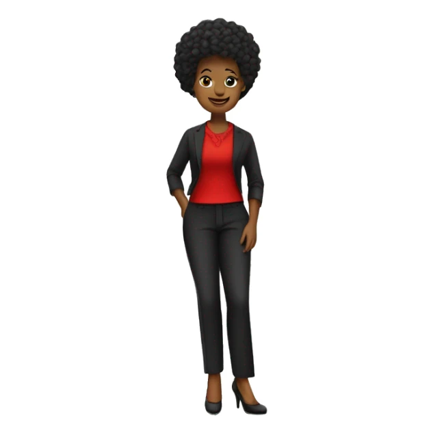 Unos tacones negros con la suela roja sticker