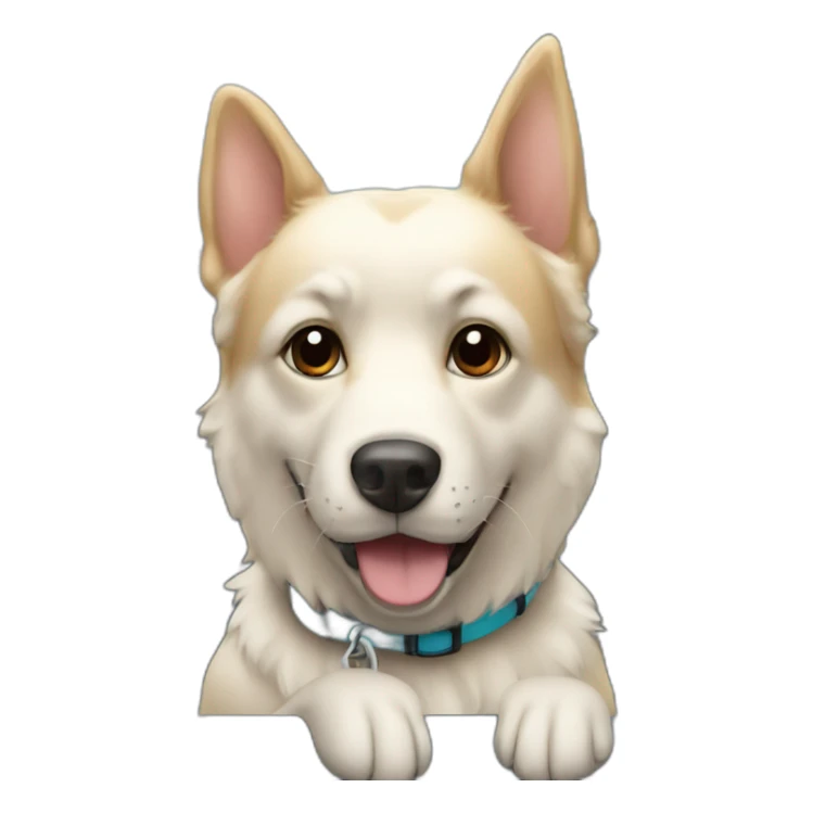 chien en voiture electrique sticker