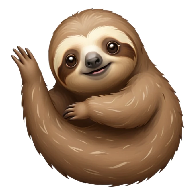 A slow-moving sloth whose fur contains swirling galaxies and star formations. Time moves differently around it, and it occasionally births small shooting stars.
 sticker