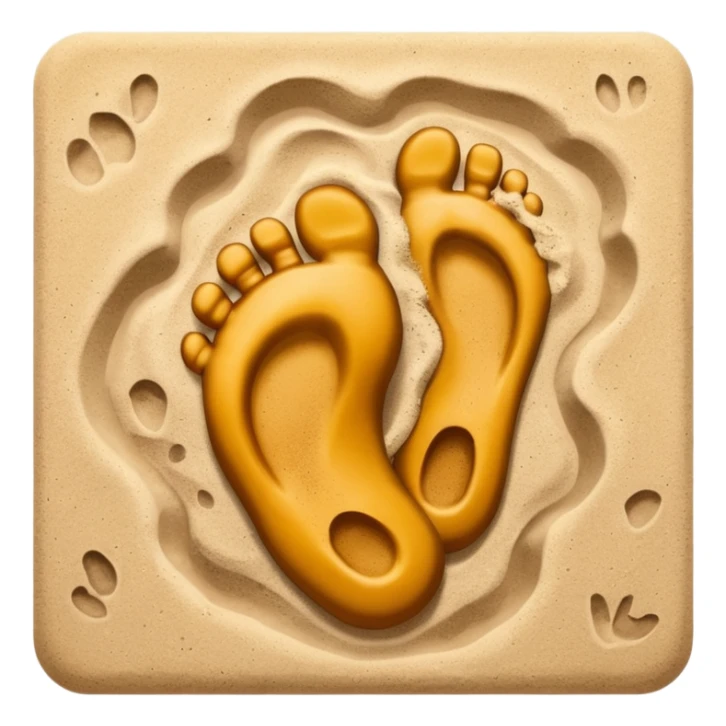 foot print with shoe print only  sticker