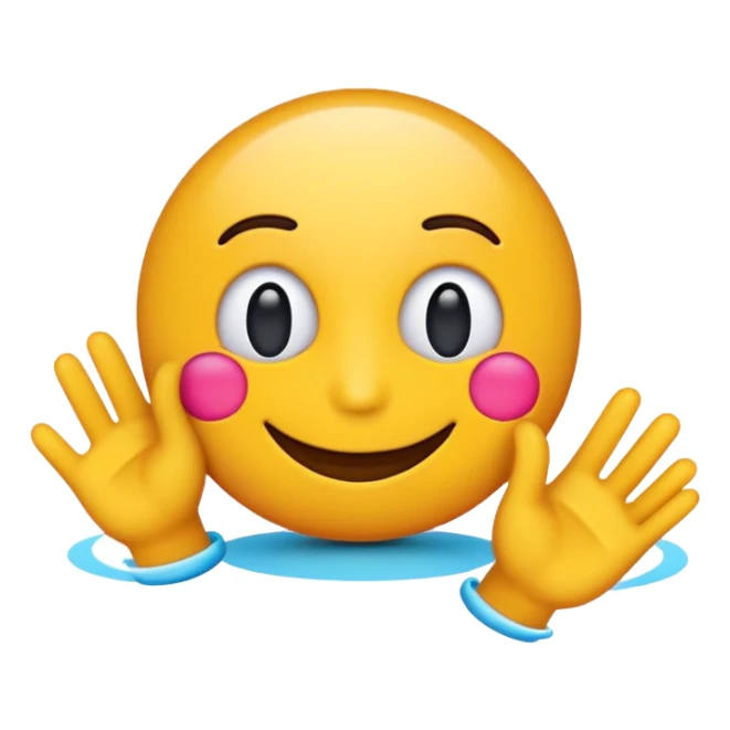 the word 'thanks' in a cheerful emoji style sticker
